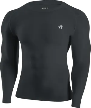 Runhit Long Sleeve Compression Shirts for Men, UPF 50  Men's Compression Shirts, Running Athletic Workout Base Layer