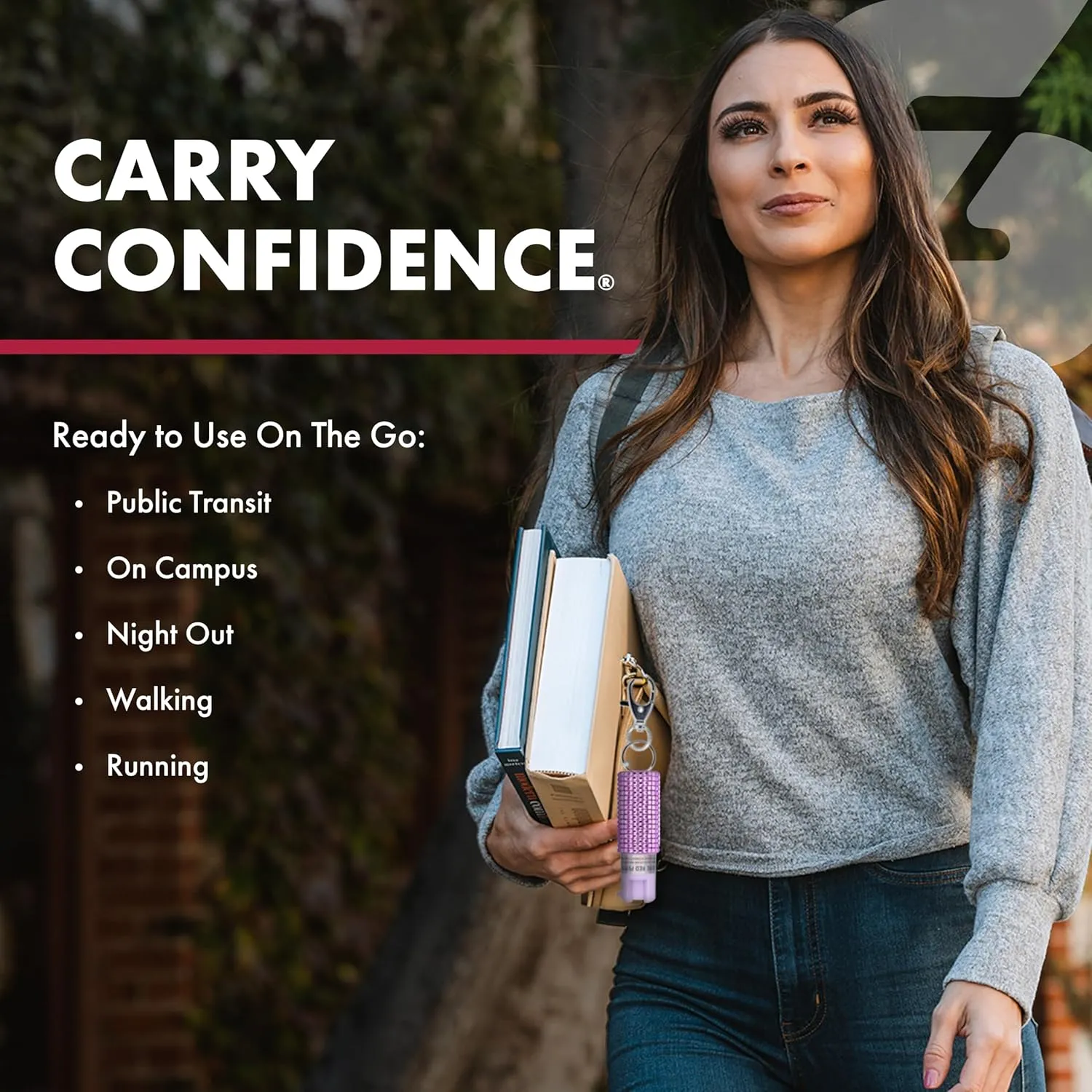 SABRE Pepper Gel with Fast Flip Top, Maximum Strength OC Spray, Snap Clip for Easy Carry and Fast Access, Finger Grip for More Accurate and Faster Aim, UV Marking Dye, 0.54 fl oz, Easy to Use Safety