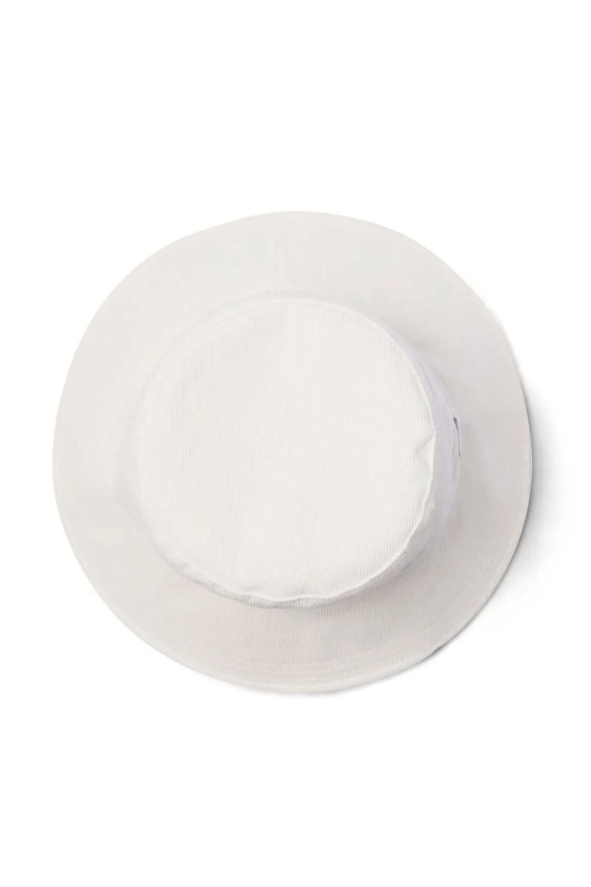 Sage - Corduroy Bucket - White