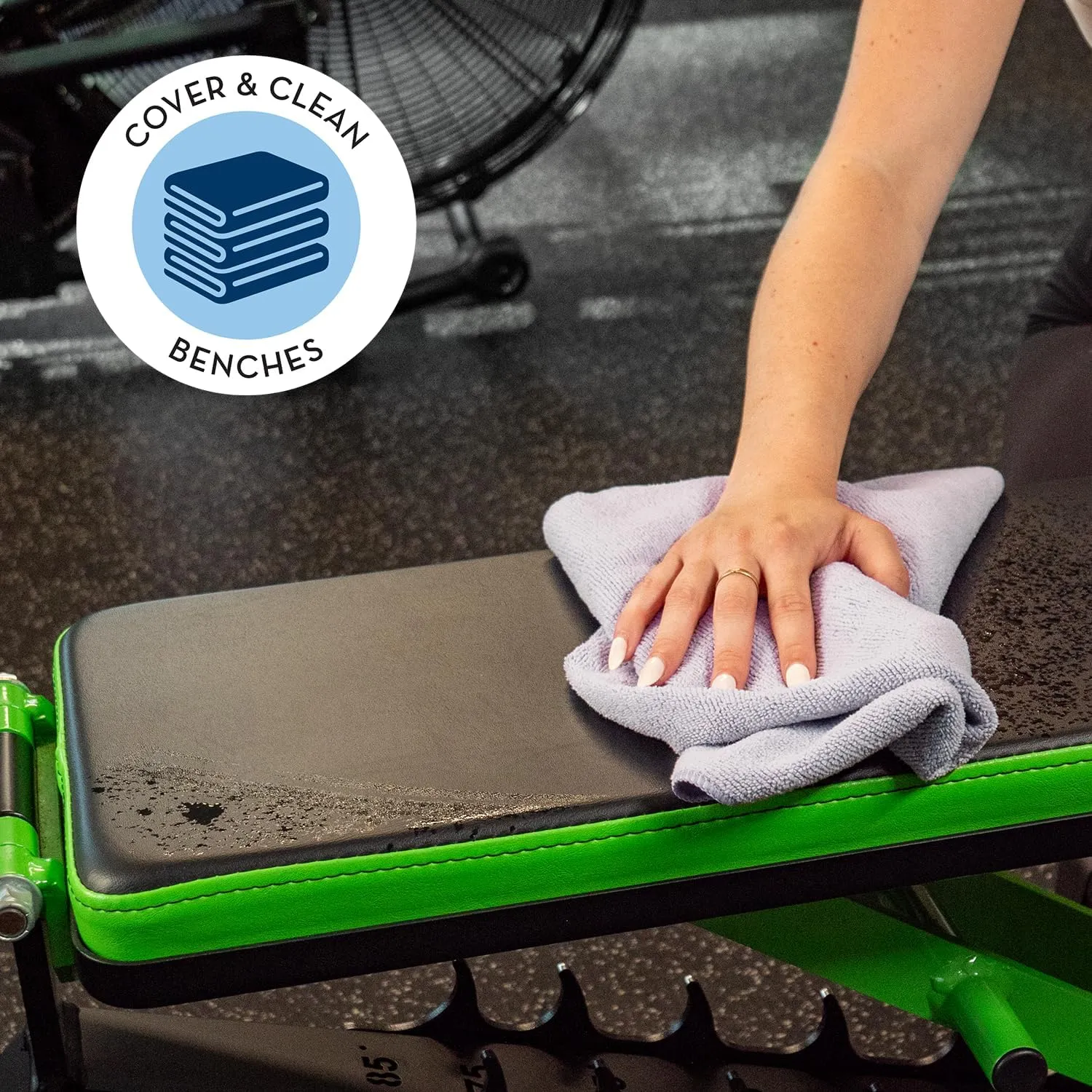 S&T INC. Microfiber Gym Towels, Yoga Towel for Home and Gym Bag, 16 Inch x 27 Inch, 6 Pack