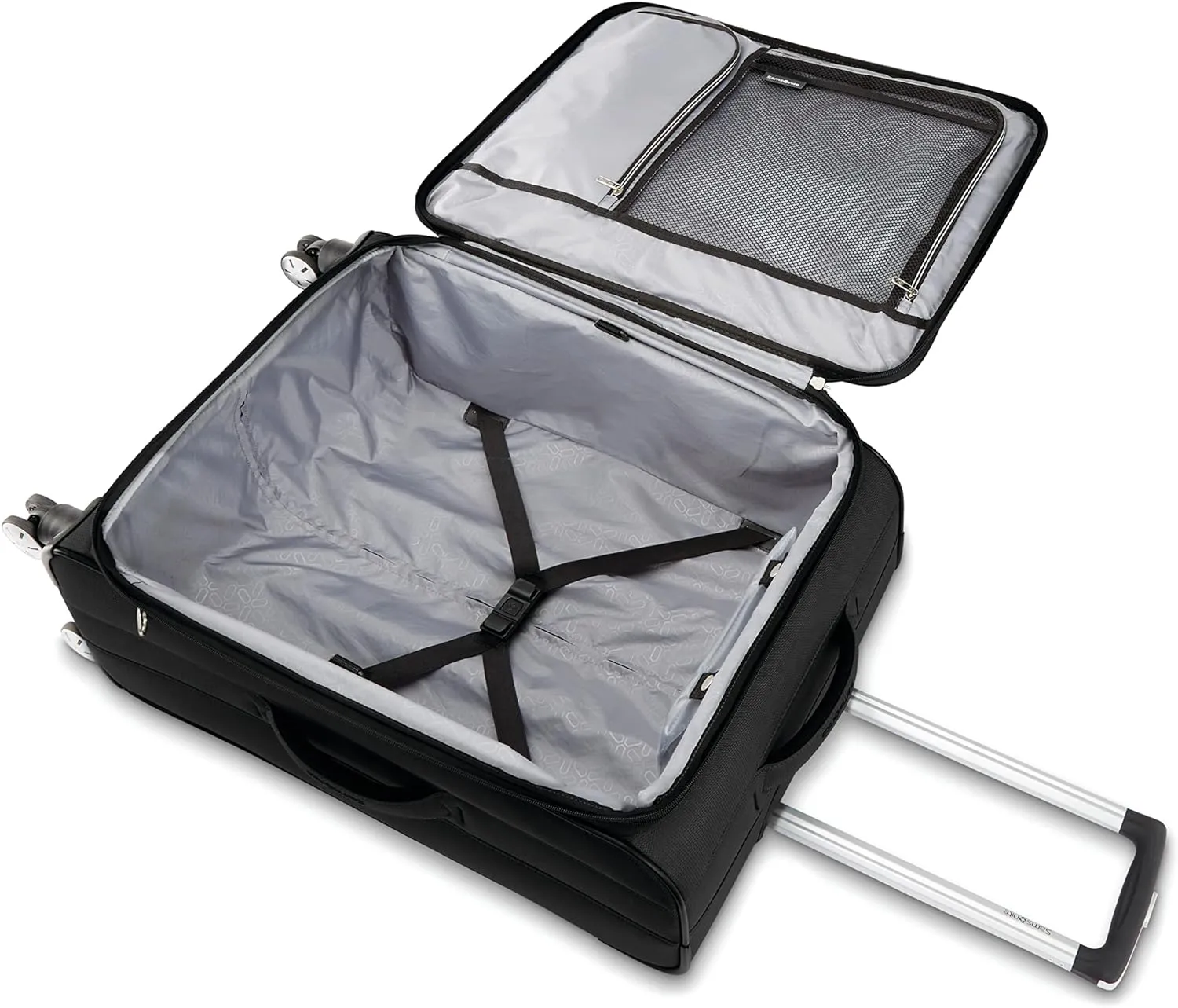 Samsonite Aspire DLX Softside Expandable Luggage with Spinner Wheels, Blue Depth, Carry-On 20-Inch