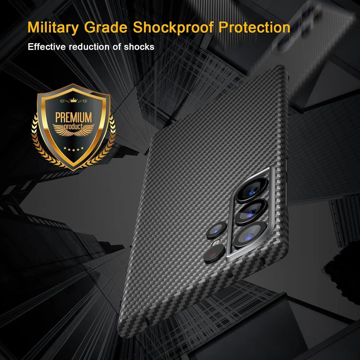 Samsung Galaxy S25 Ultra SLIVA Carbon Case, Real Aramid Carbon Fiber Thin Case - Brown