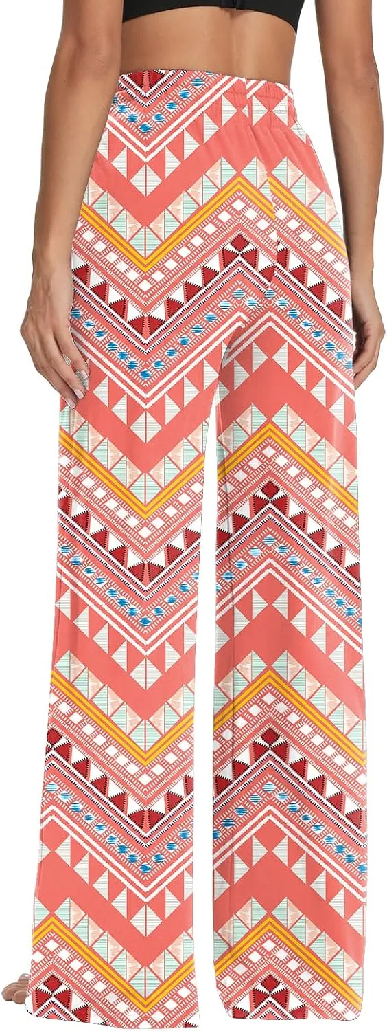 Sarin Mathews Womens Yoga Sweatpants Wide Leg High Waisted Lounge Pajamas Pants Comfy Workout Loose Pants with Pockets