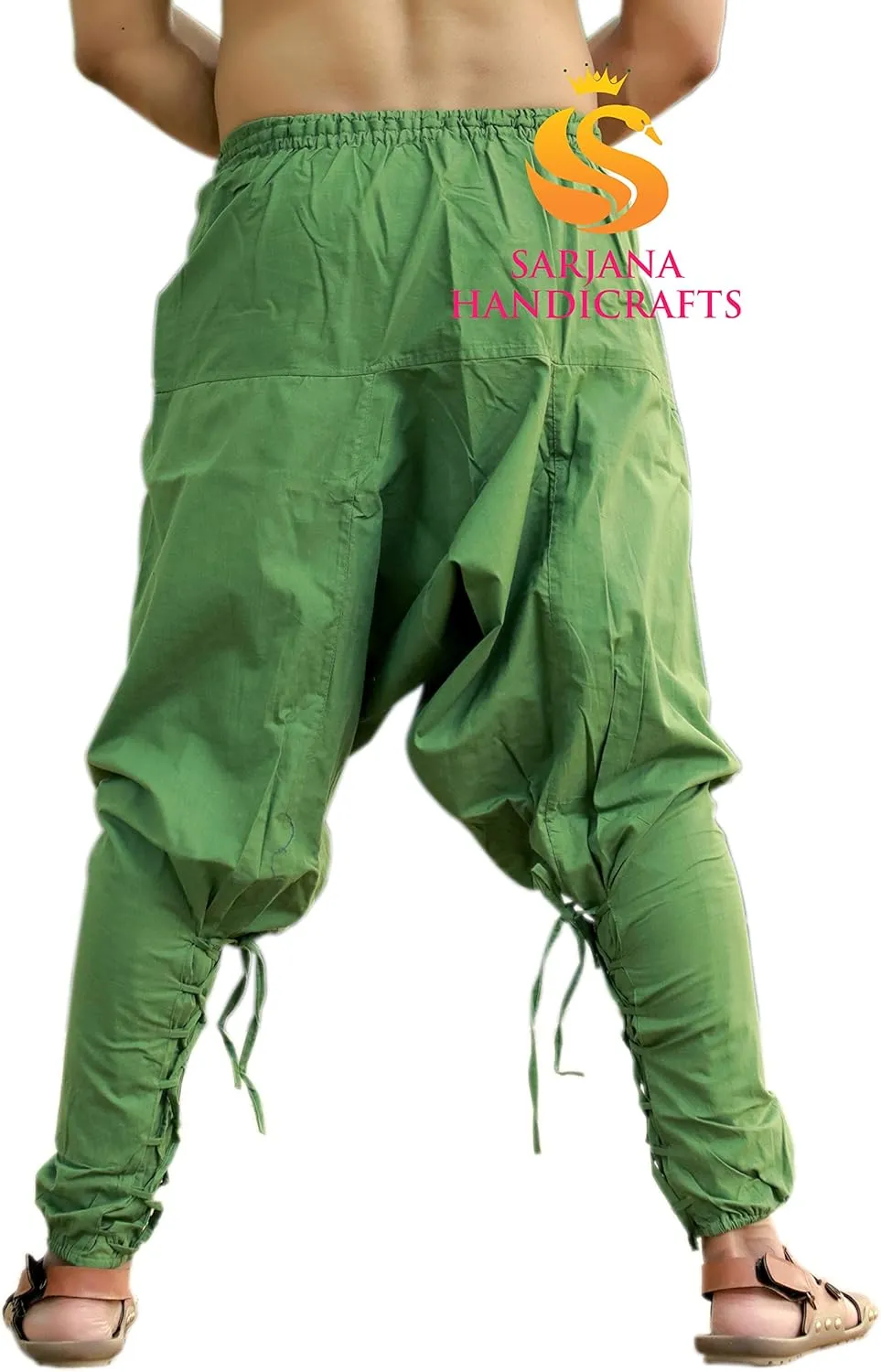 SARJANA HANDICRAFTS Mens Womens Cotton Churidar Pockets Harem Pants Yoga Pajama Ethnic Trouser