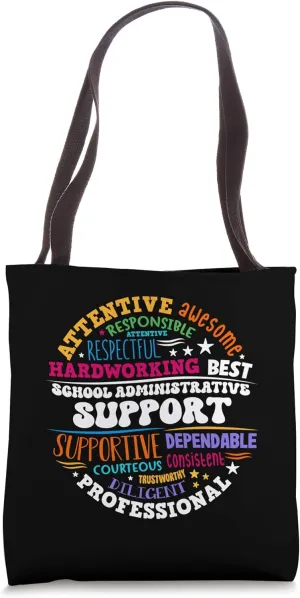 School Administrative Support School Crew Front Office Tote Bag