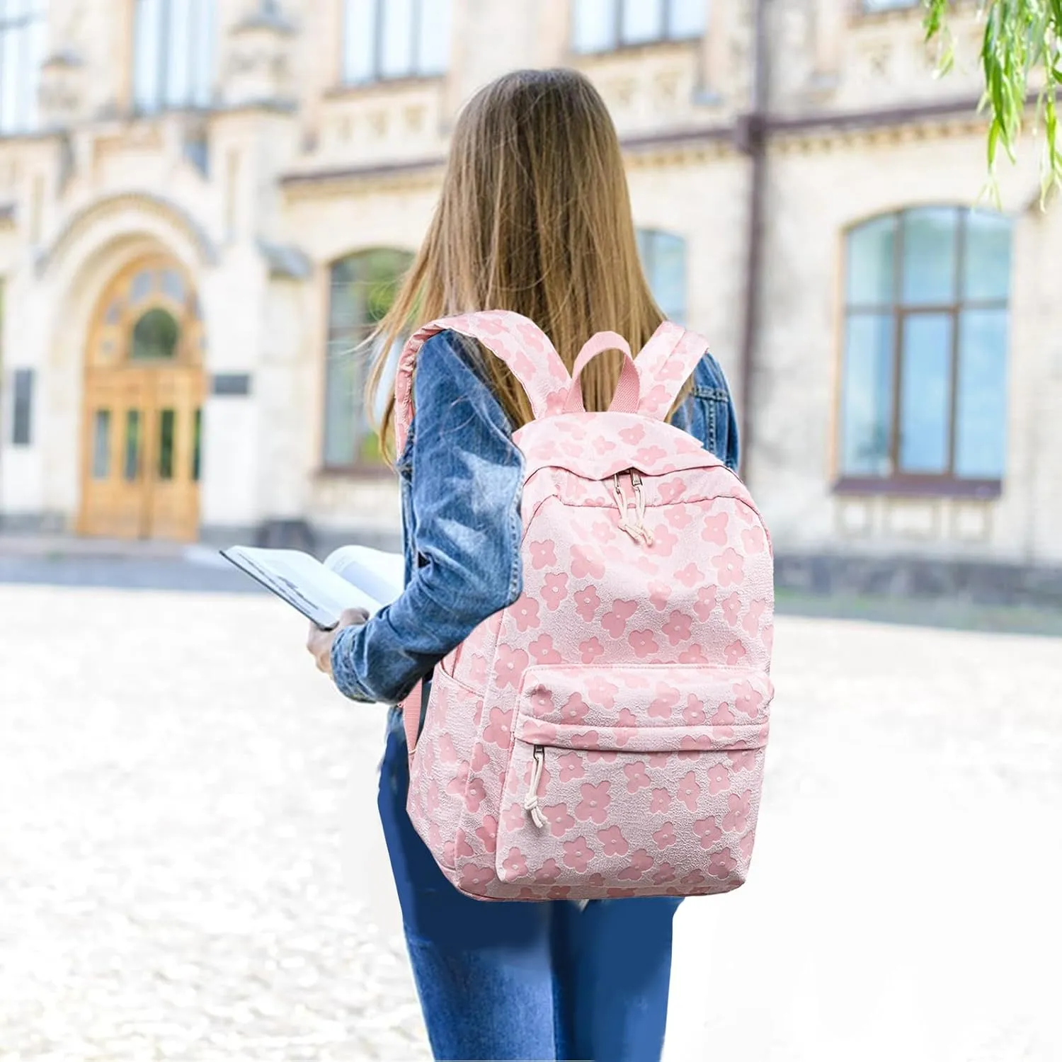 School Backpack Teen Girls Lightweight Bookbags Elementary Middle School College Back Pack Women Laptop Casual Daypacks