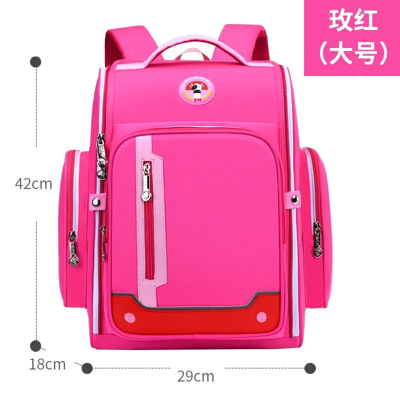 School bags for boys, girls grade 1-3-6 kids book bag orthopedic