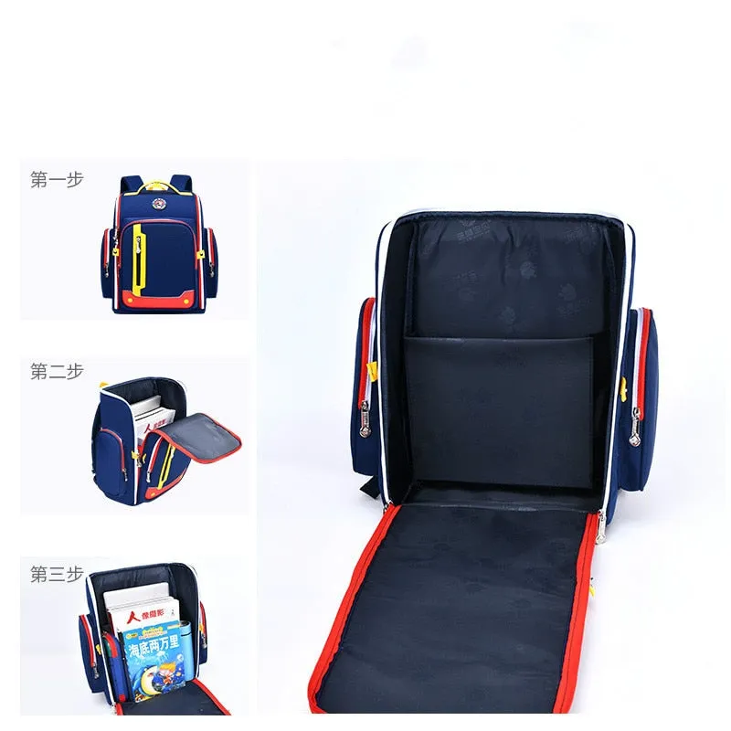 School bags for boys, girls grade 1-3-6 kids book bag orthopedic
