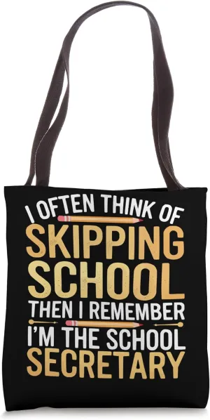 School Secretary Back To School Assistant Job Profession Tote Bag