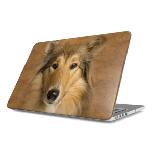 Scotch Collie Face Hair MacBook Case, MacBook Air Case, MacBook Air 13 Case, MacBook Pro Case, MacBook Pro 14 inch Case