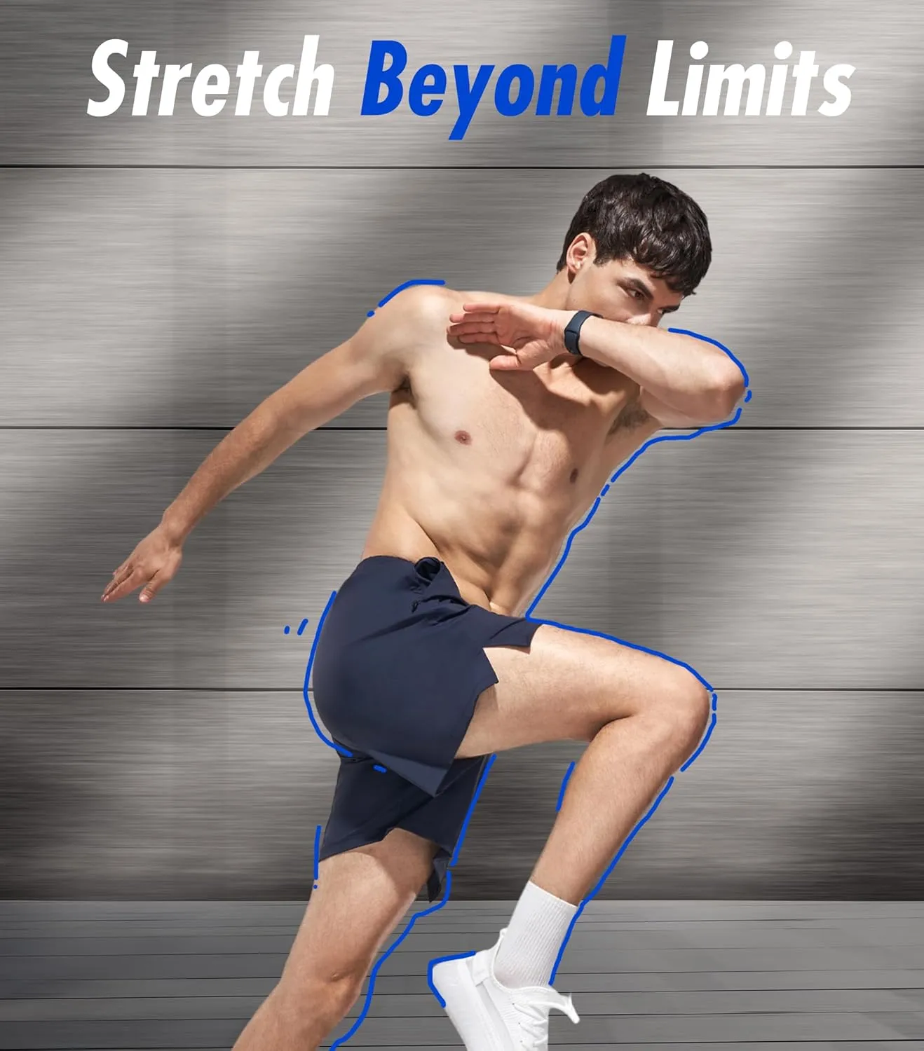 Separatec Mens Athletic Shorts Quick Dry with Fixed Zipper Pockets - Stretch Workout Running Gym Shorts Men