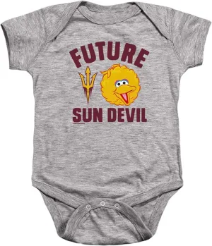 Sesame Street Collegiate Official Future College Student Unisex Infant Snap Suit for Baby Collection