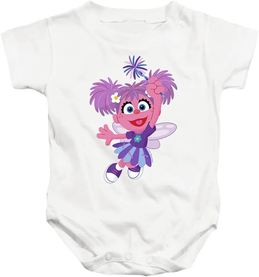 Sesame Street Furry Friends Forever! Abby Cadabby Infant Baby Boys & Girls Onesie Snapsuit