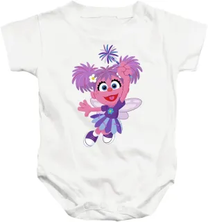 Sesame Street Furry Friends Forever! Abby Cadabby Infant Baby Boys & Girls Onesie Snapsuit