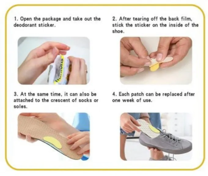 Shoe Odor Remover - Deoderant Patches