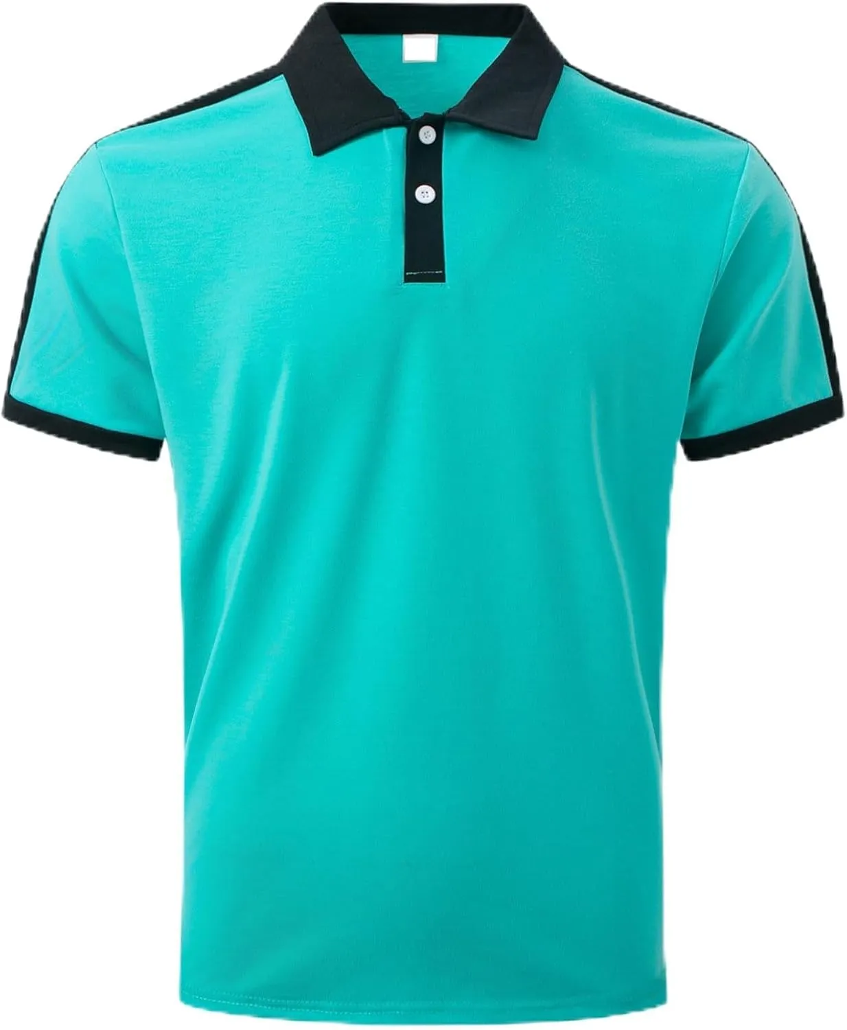 Short Sleeve Polo Shirts for Mens Lightweight Collared Shirts Casual Golf Polo T Shirts Solid Color Work Shirts