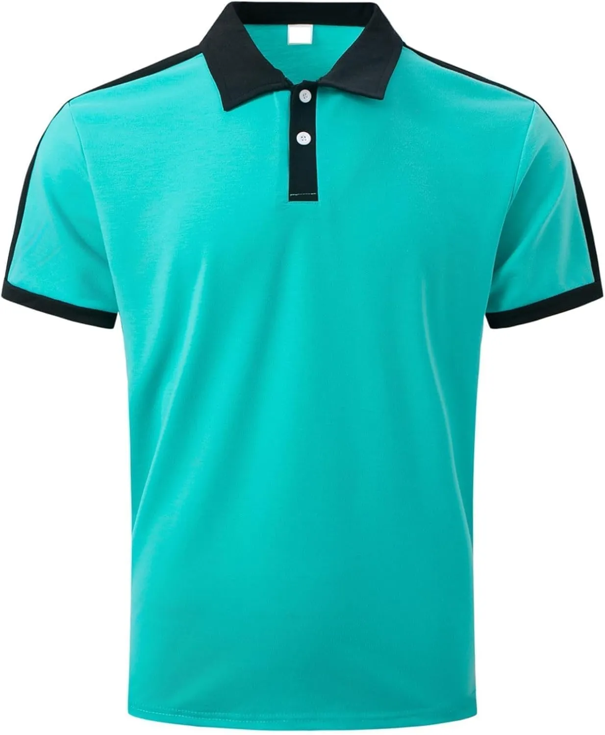 Short Sleeve Polo Shirts for Mens Lightweight Collared Shirts Casual Golf Polo T Shirts Solid Color Work Shirts