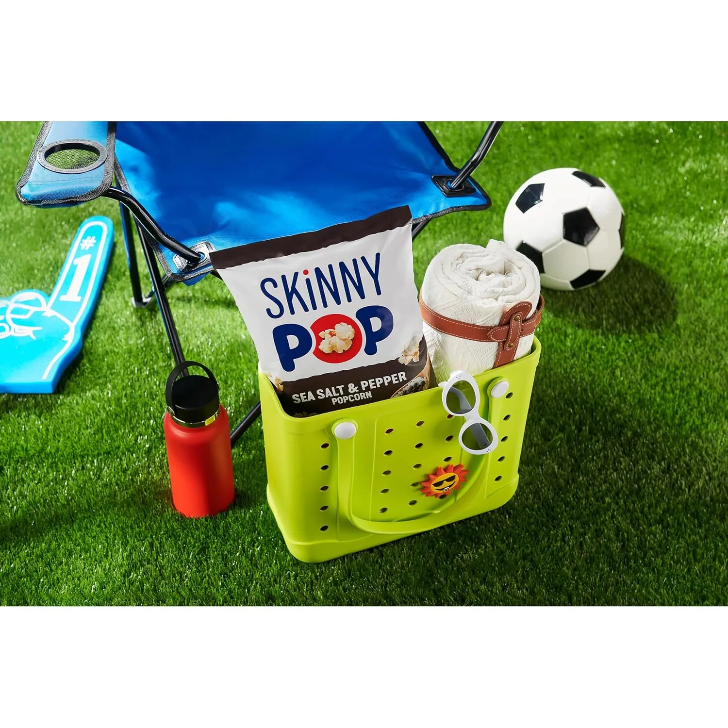 SkinnyPop Sea Salt & Pepper Popcorn, Gluten Free, Non-GMO, Healthy Popcorn Snacks, Skinny Pop, 4.4oz Grocery Size Bags (12 Count)