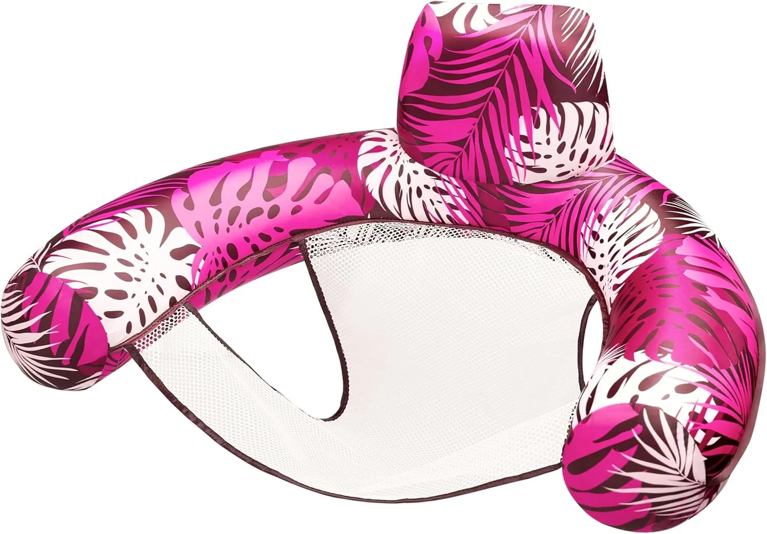 SLOOSH Inflatable Pool Floats Adult,Lounge Chair Adult with Plant Pattern,Floating Water Hammock,Blow up Pool Noodles Rafts for Relaxing Swimming Party Summer Water Beach Lake Fun