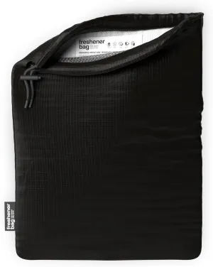 SmellWell Freshener Bag - Black - The Ultimate Shoebag With Built In Activated Bamboo Charcoal Inserts for Odor Eliminating and Moisture Absorbing - Keep shoes and smaller gear fresh longer