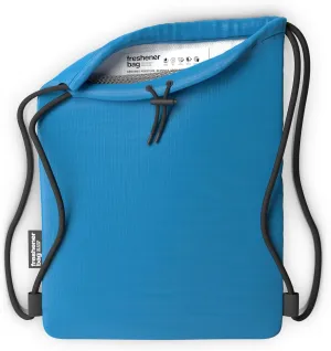 SmellWell Freshener Bag XL - Blue - The Ultimate Shoebag With Built In Activated Bamboo Charcoal Inserts for Odor Eliminating and Moisture Absorbing - Keep shoes and gear fresh longer