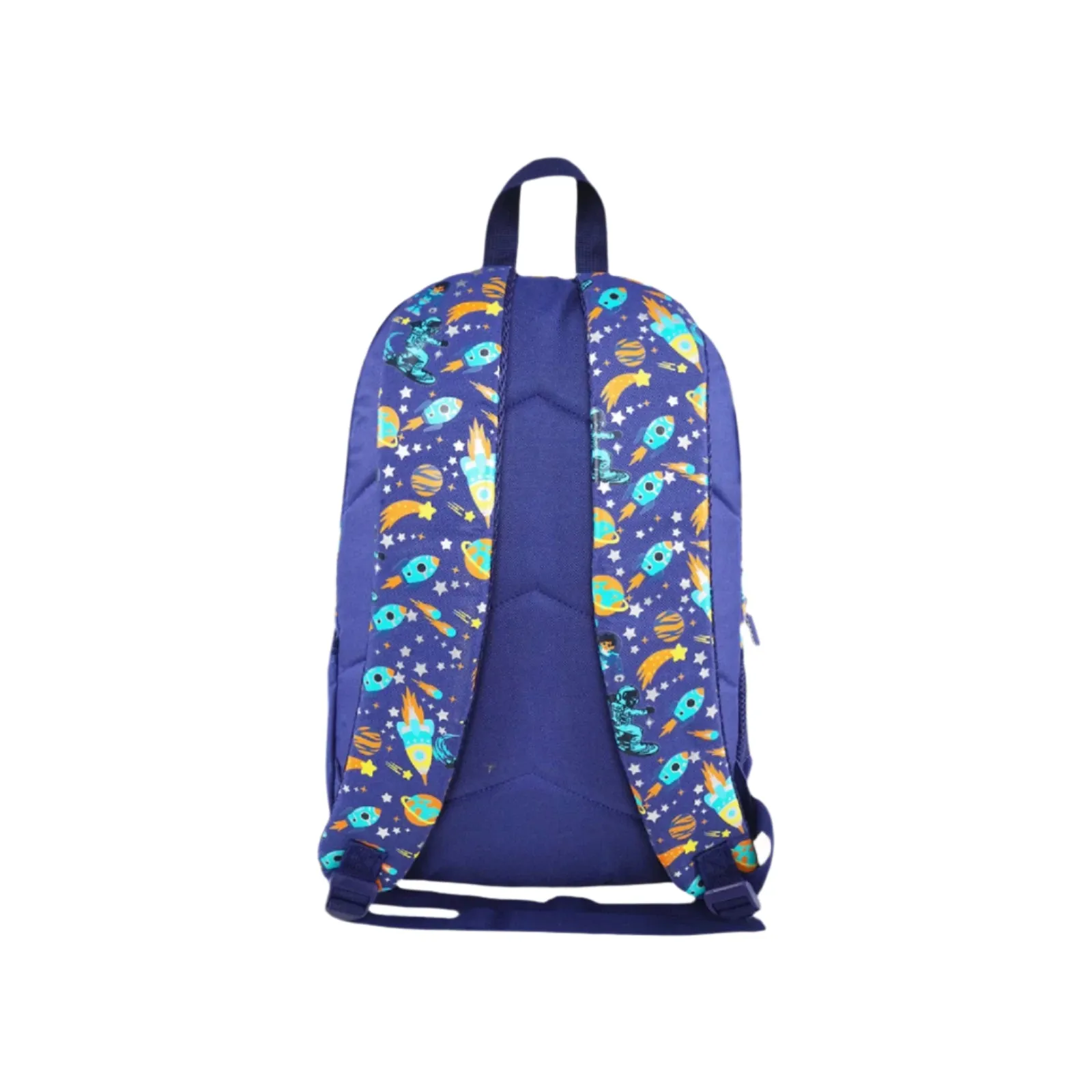 Smily Kiddos Space Astronaut EVA Shell Backpack with SmilyTrack (19L) – Blue | Lightweight, Durable & Trackable School Bag for Kids (45 x 30 x 14 cm)