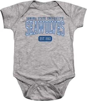 Sonoma State University Official Est. Date Unisex Infant Snap Suit for Baby