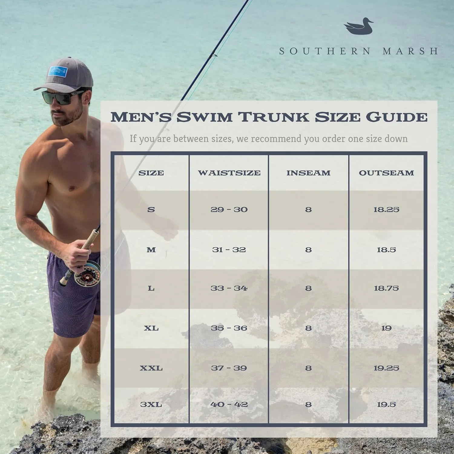 Southern Marsh Malibu Stretch Seawash Swim Trunk