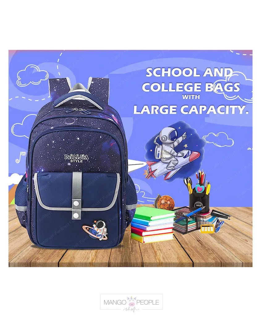 Space Themed School Bag  for Kids