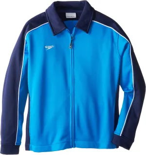 Speedo Unisex-child Jacket Full Zip Collard Streamline Team Warm Up Youth - Discontinued