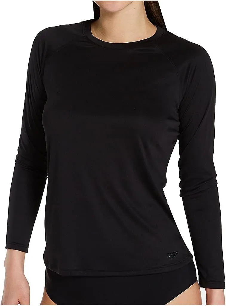 Speedo Women's Uv Swim Shirt Long Sleeve Rashguard