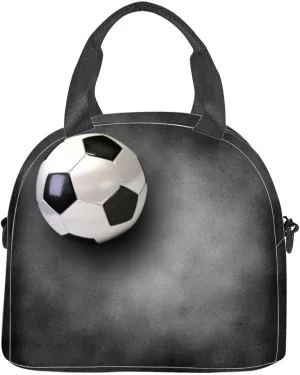 sport ball Insulated Adult Lunch Bag with Shoulder Strap for Women Lightweight Reusable Portable Freezable Lunch Tote Bag for Work Picnic