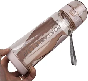 Sports Cup Sports Bottle Gym Leak-Proof and Drop-Proof Portable Shaker Outdoor Travel Bottle Plastic Drinking Cup