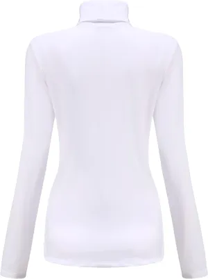 SSLR-Thermal-Shirts for-Women-Turtleneck Long Sleeve Tops Fleece Lined Winter Slim Fitted Mock Neck Base Layer