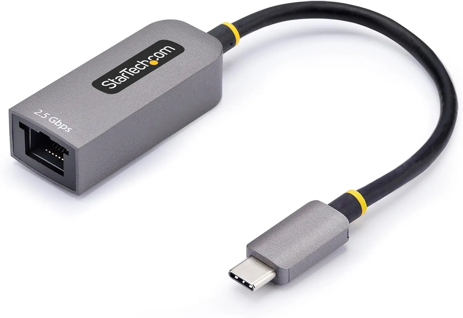 StarTech.com 2.5GbE USB-C to Ethernet Adapter, NBASE-T NIC, USB 3.0 Type-C 2.5/1G Multi Speed Network, Thunderbolt Compatible