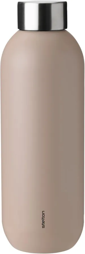 Stelton Keep Cool Thermos Flask, Thermal Drinking Bottle, Double-Walled Insulated Flask, Modern Design Thermal Mug for Water, Hot & Cold Drinks, Coffee, Tea, 0.6 L, Heather