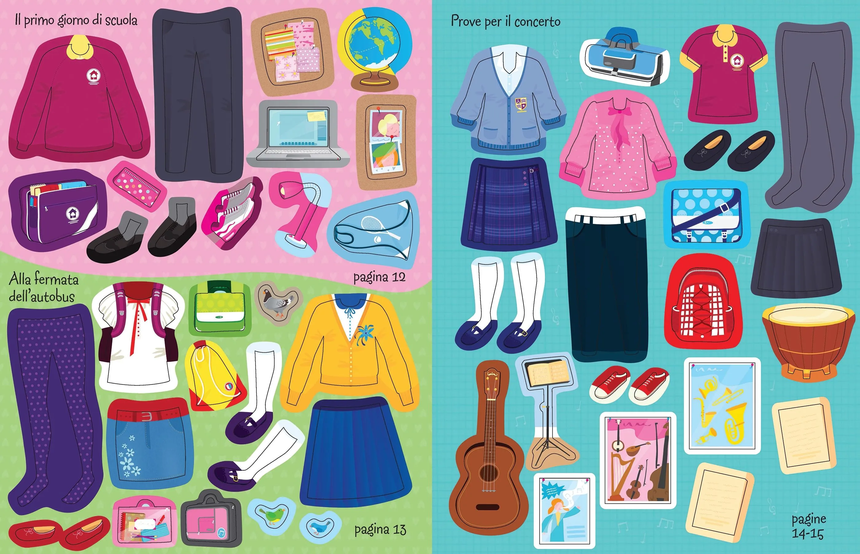 Sticker Dolly Dressing Back to School
