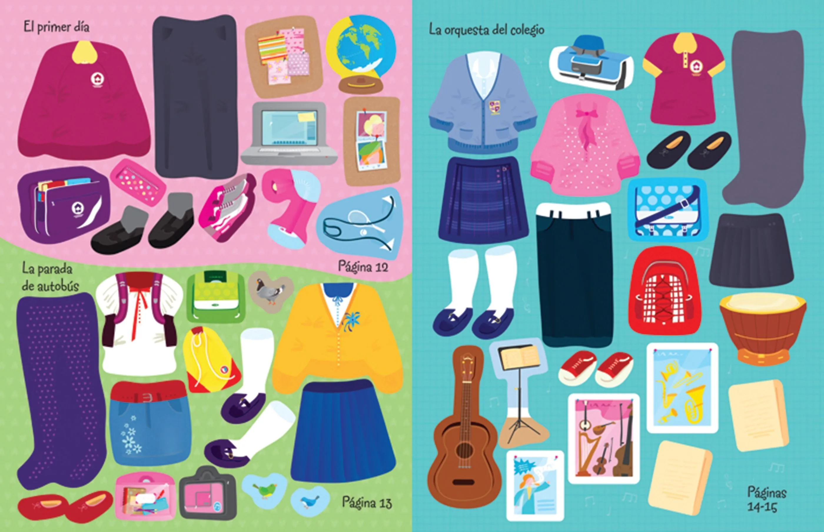 Sticker Dolly Dressing Back to School