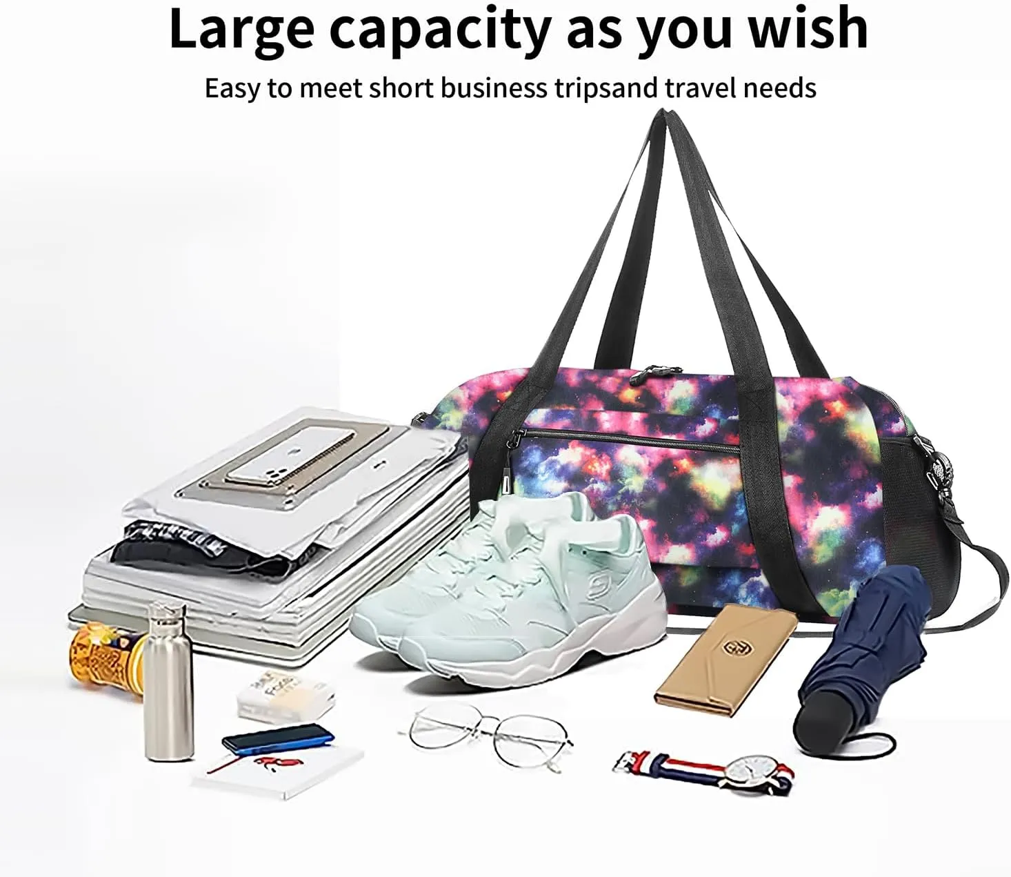 Stumdo Kids Overnighter Duffel Bags for kids, Carry-On Size & Ideal for School Practice or Overnight Travel Weekender Tote for Travel Gym Sport bag for Boys & Girls… (12cyun)