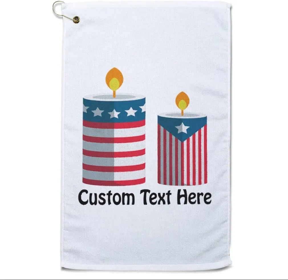 Style In Print Fathers Day Golf Towel Balloon Cupcake Cook Ware Cap Candles 4Th of July Cotton