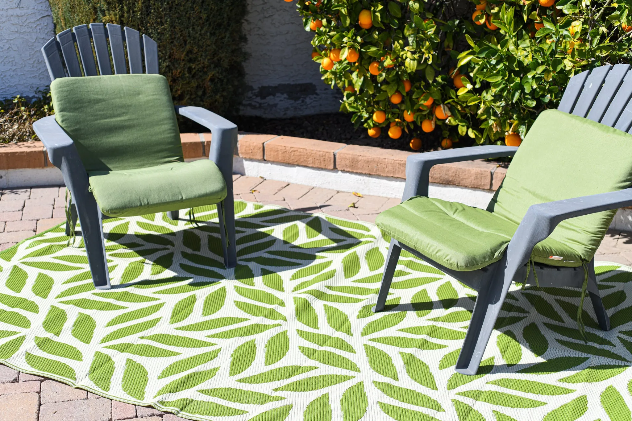 Stylish Camping Leaf Design Mat 5'x8'