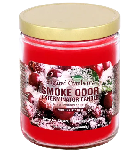 Sugared Cranberry Smoke Odor Candle