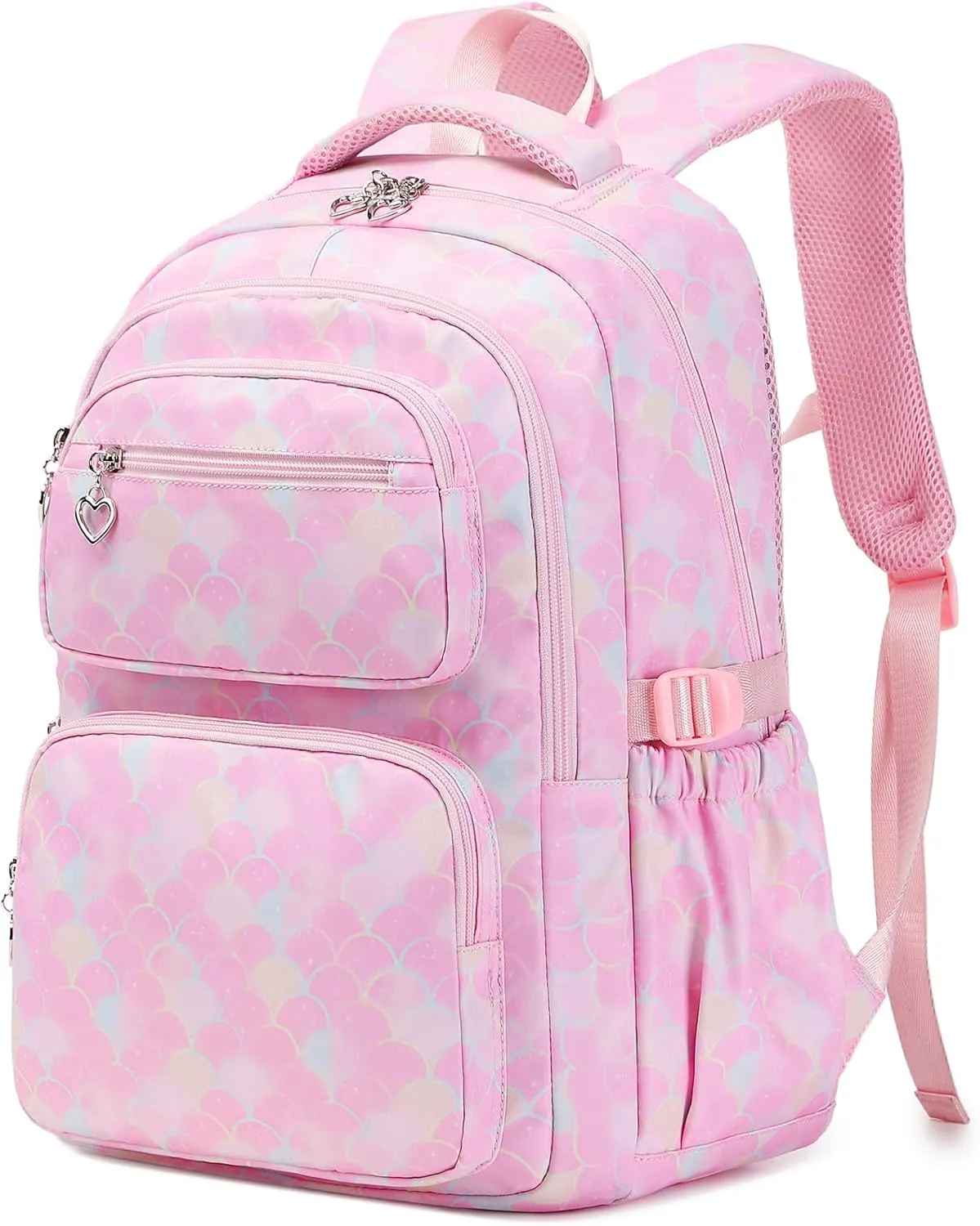 Sugaroom Mermaid Backpack for Girls Backpack with Lunch Box Pencil Case Kids Backpack School Bags Primary Elementary Bookbags for Teen Girls