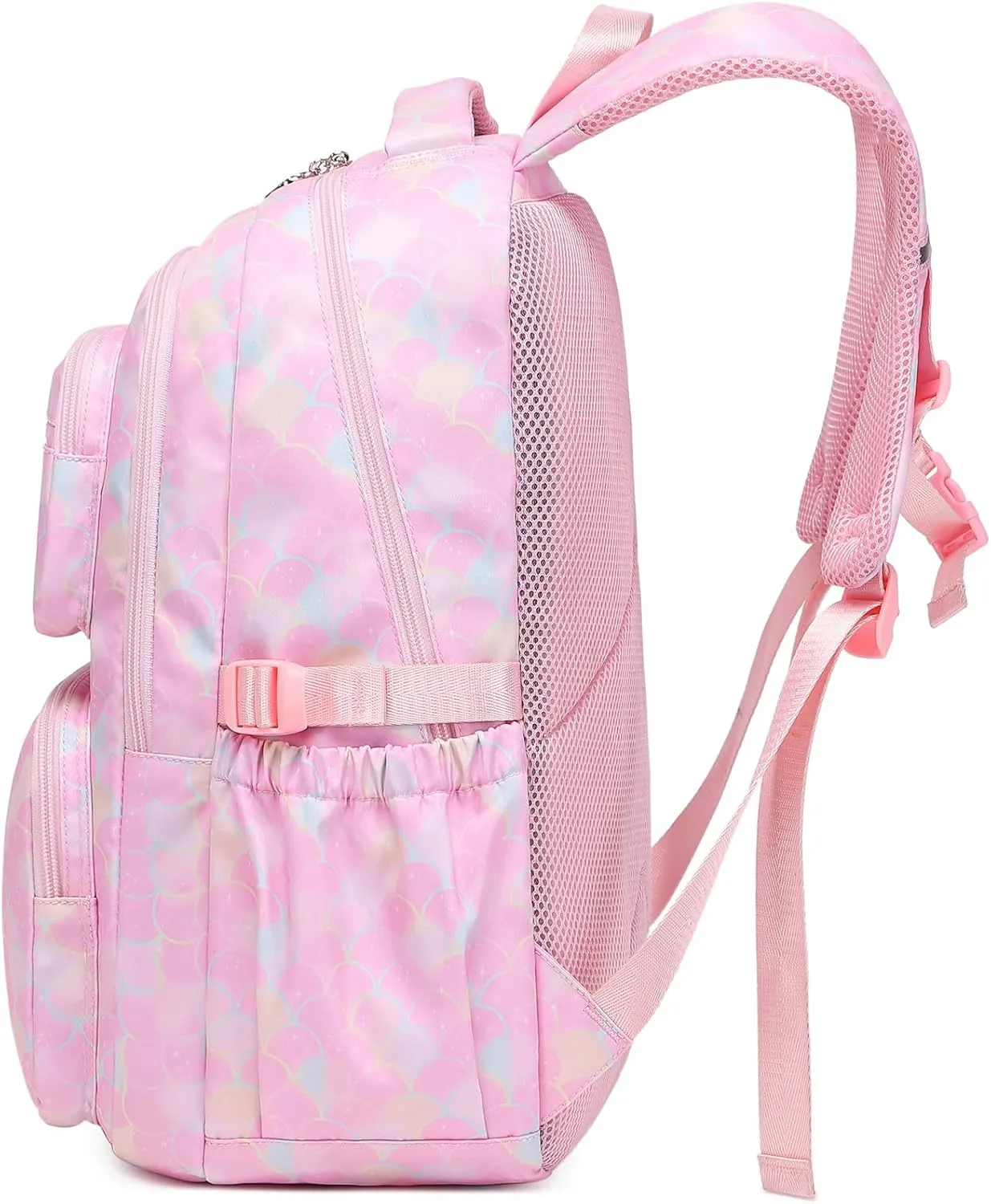 Sugaroom Mermaid Backpack for Girls Backpack with Lunch Box Pencil Case Kids Backpack School Bags Primary Elementary Bookbags for Teen Girls