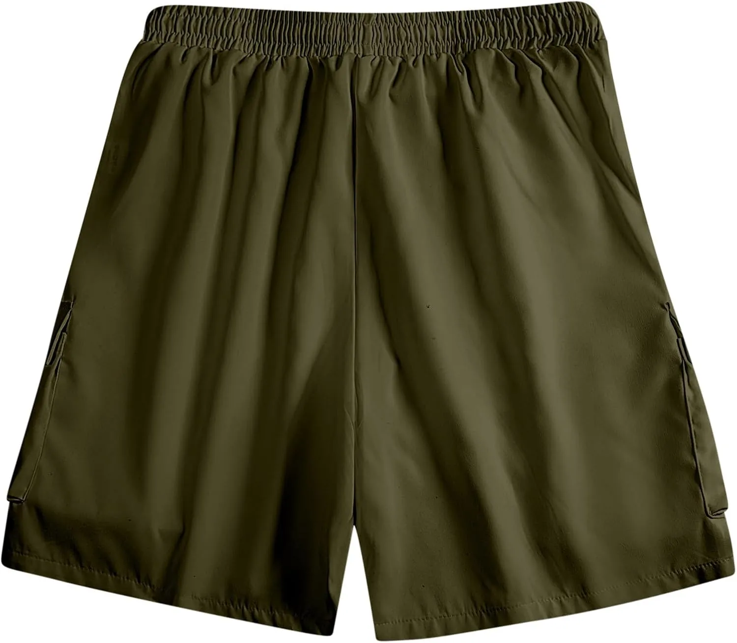 Summer Hiking Cargo Shorts for Men Casual Fashion Athletic Pants Loose Elastic Waist Beach Pants with Pockets