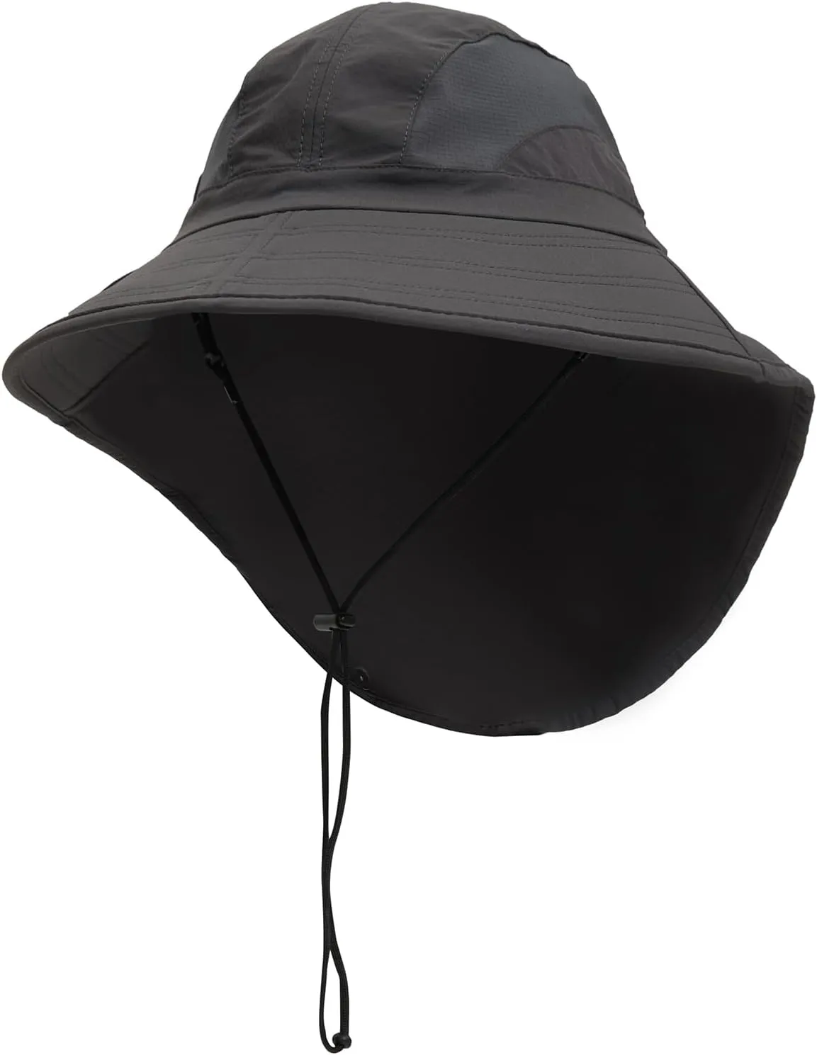 Sun Hat Outdoor with Large-Area Neck Flap, UV Protection Quick-Dry Breathable Fishing Hat for Hiking Garden