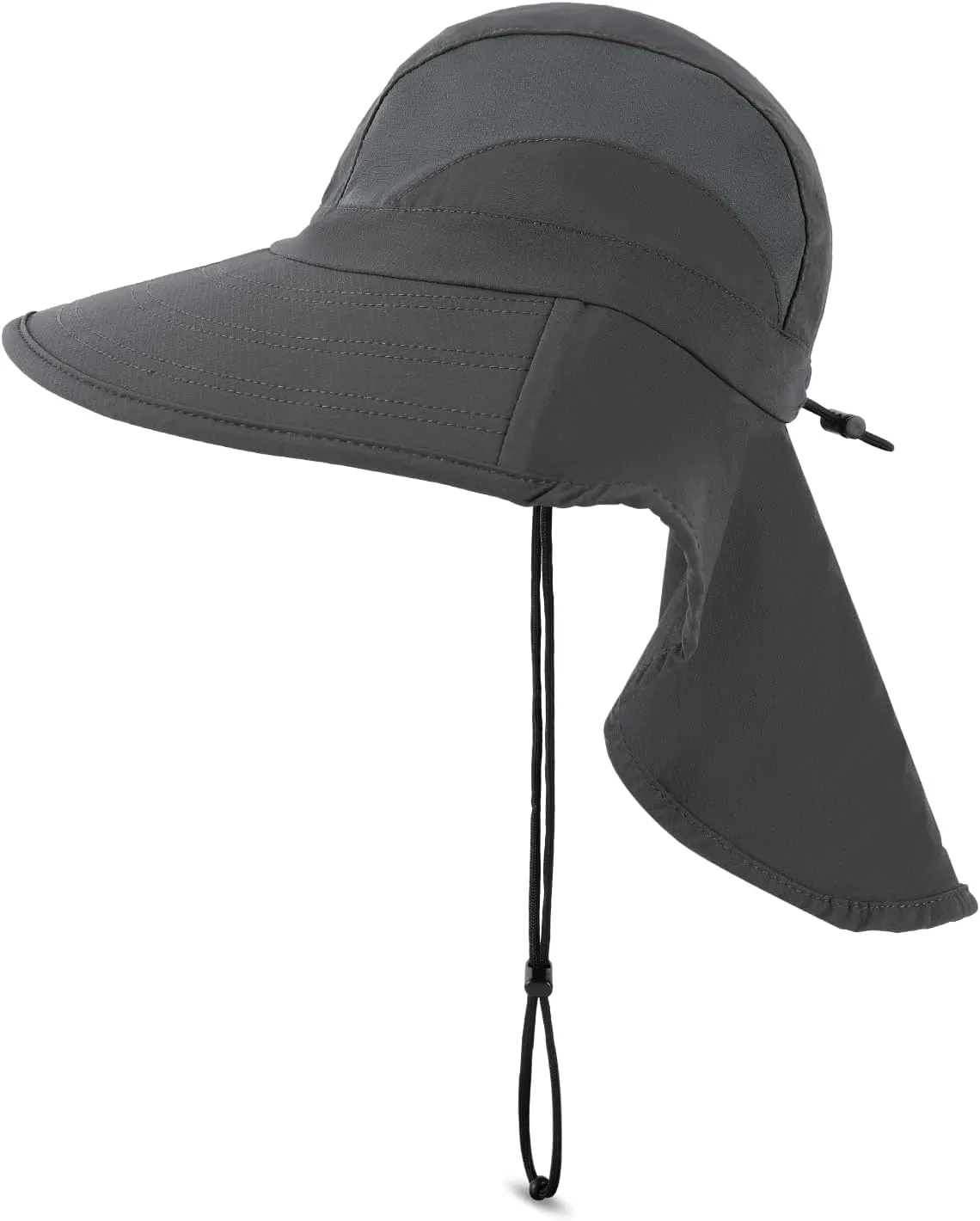 Sun Hat Outdoor with Large-Area Neck Flap, UV Protection Quick-Dry Breathable Fishing Hat for Hiking Garden