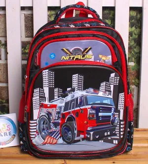 Super Nitrus 3D Light Up School Bag for Grade 1 & Grade 2 (KC5741)
