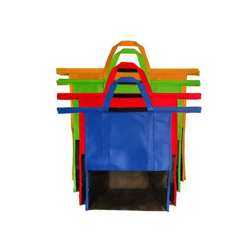 Supermarket Trolley Shopping Bag Thermal Bag(4 pcs)