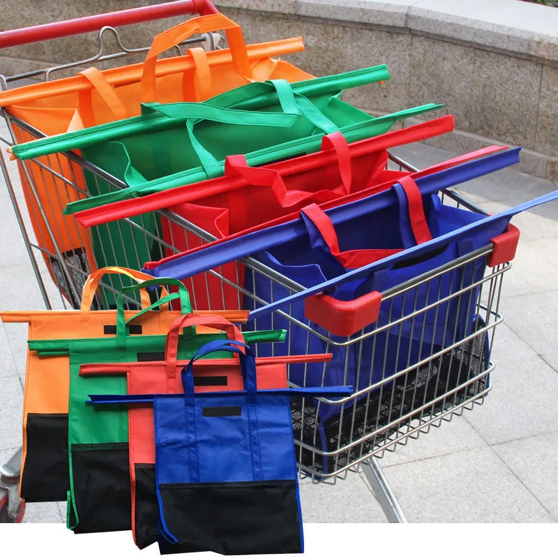Supermarket Trolley Shopping Bag Thermal Bag(4 pcs)